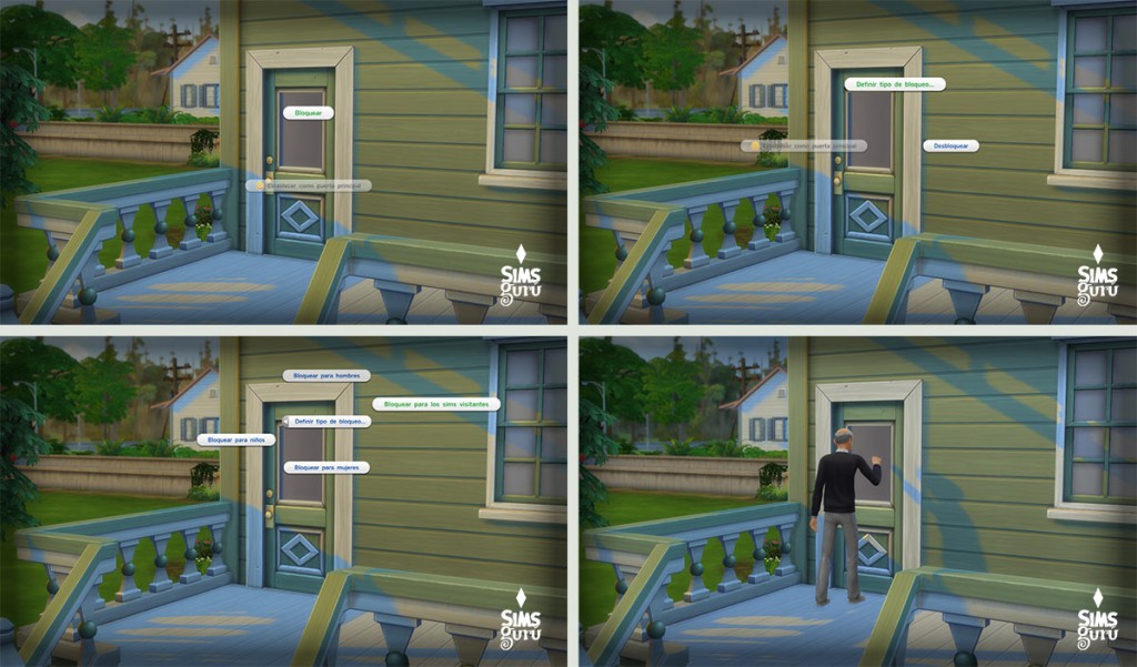 Mod Lockdoor para bloquear las puertas en Los sims 4