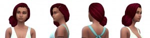 Peinados naturales estilo Sims 4